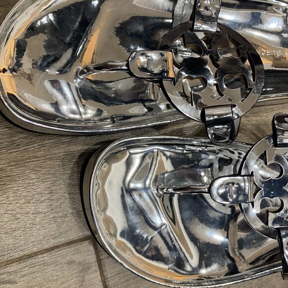 Tory Burch Miller Cloud Sandals in Argento Size 7.5 - Picture 5 of 14